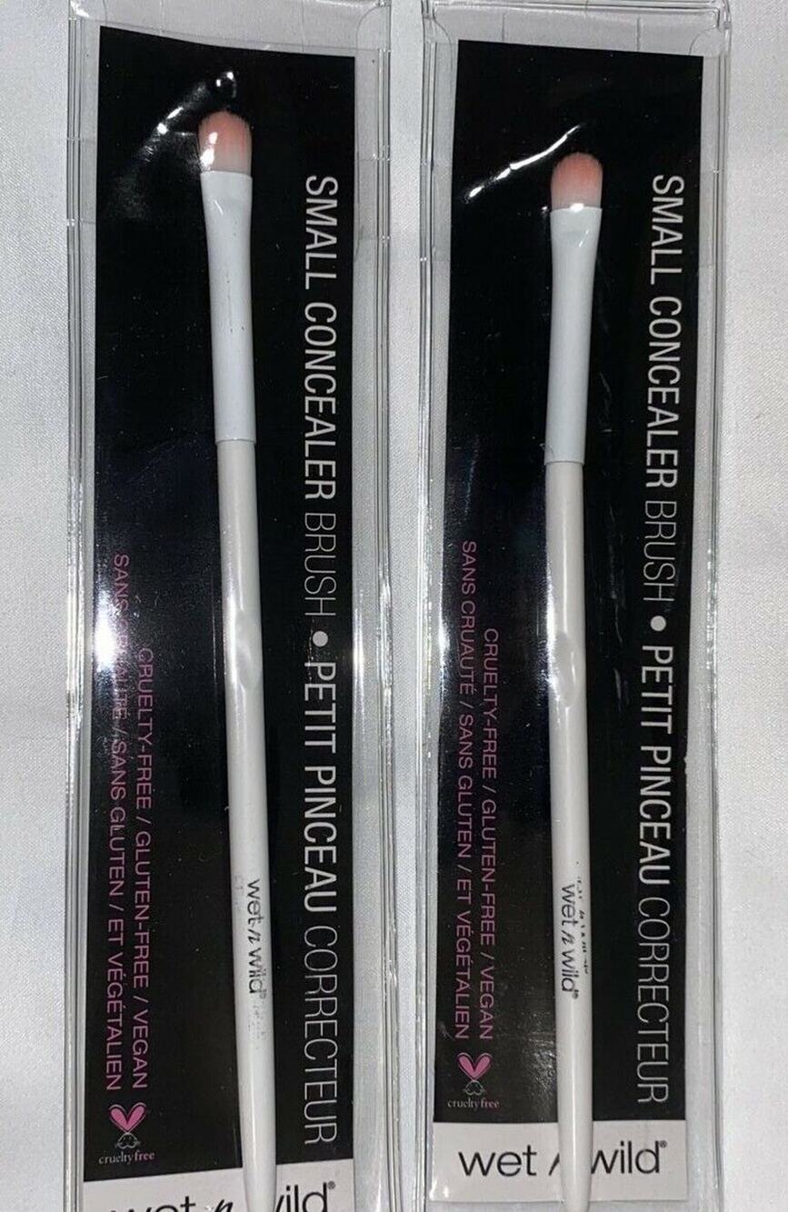 Wet N Wild Small Concealer Brush Cruelty Free Vegan Set of 2